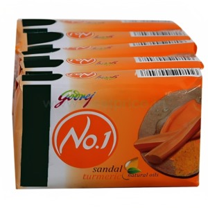 Godrej No.1 Sandal & Turmeric Soap 4 N (100 g Each)