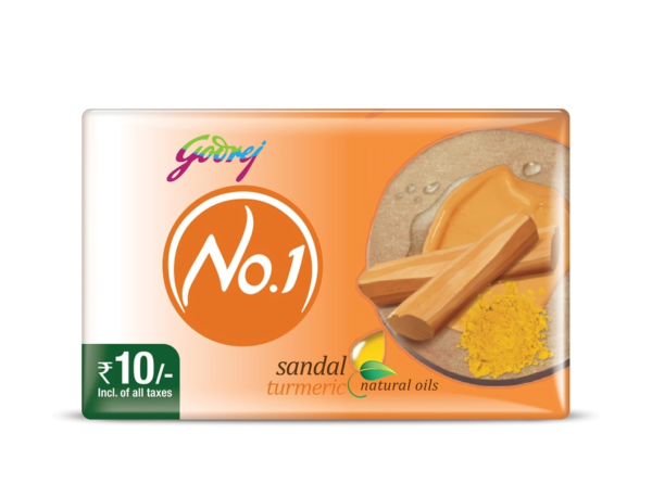 Godrej No.1 Sandal & Turmeric Soap 4 N (47 g Each)