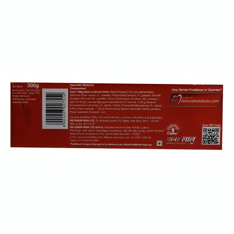 media_000000000000011009_3_Default-WF_Default-Zoom Dabur Red Toothpaste 300 g - Image 2