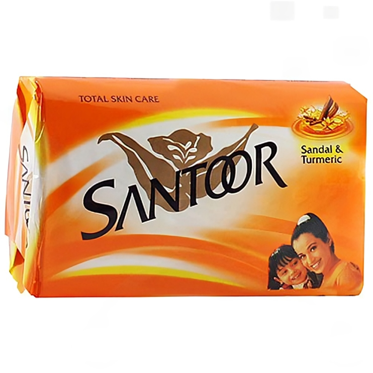 media_000000000000017889_1_Default-WF_Default-Zoom Santoor Sandal & Turmeric Soap 100 g - Image 2