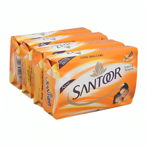 Santoor Sandal & Turmeric Soap 4 N (125 g Each)