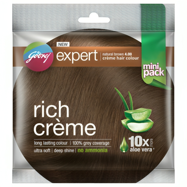 Godrej Expert Creme Natural Brown Hair Colour 12 g + 12 ml