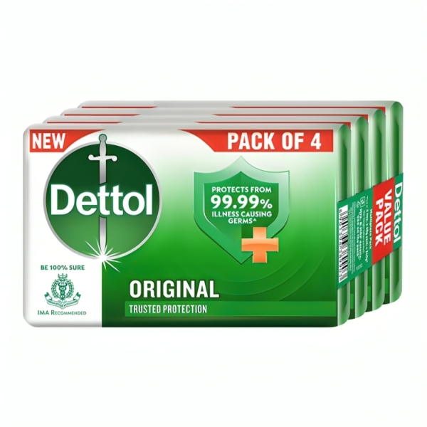Dettol Soap Original 4 N (60 g Each)