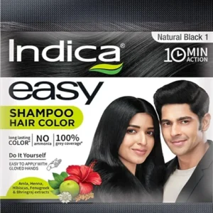 indica easy hair colour black, 18 ml