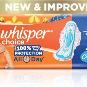 whisper choice ultra sanitary napkin xl with wings, 6 n