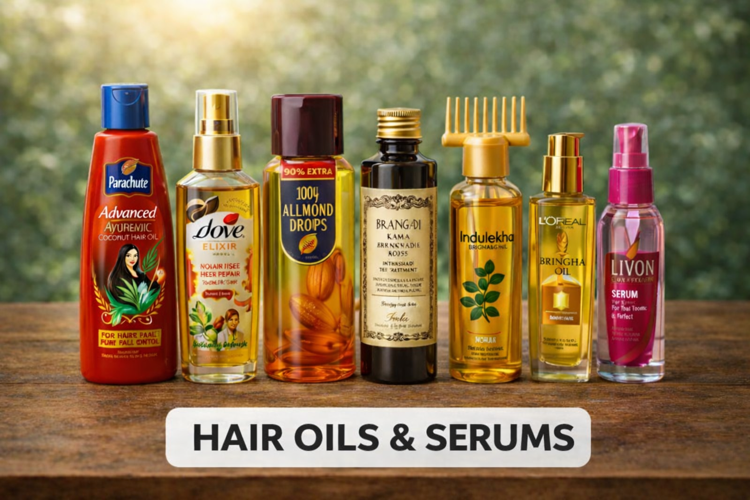 hair oils and serums collection
